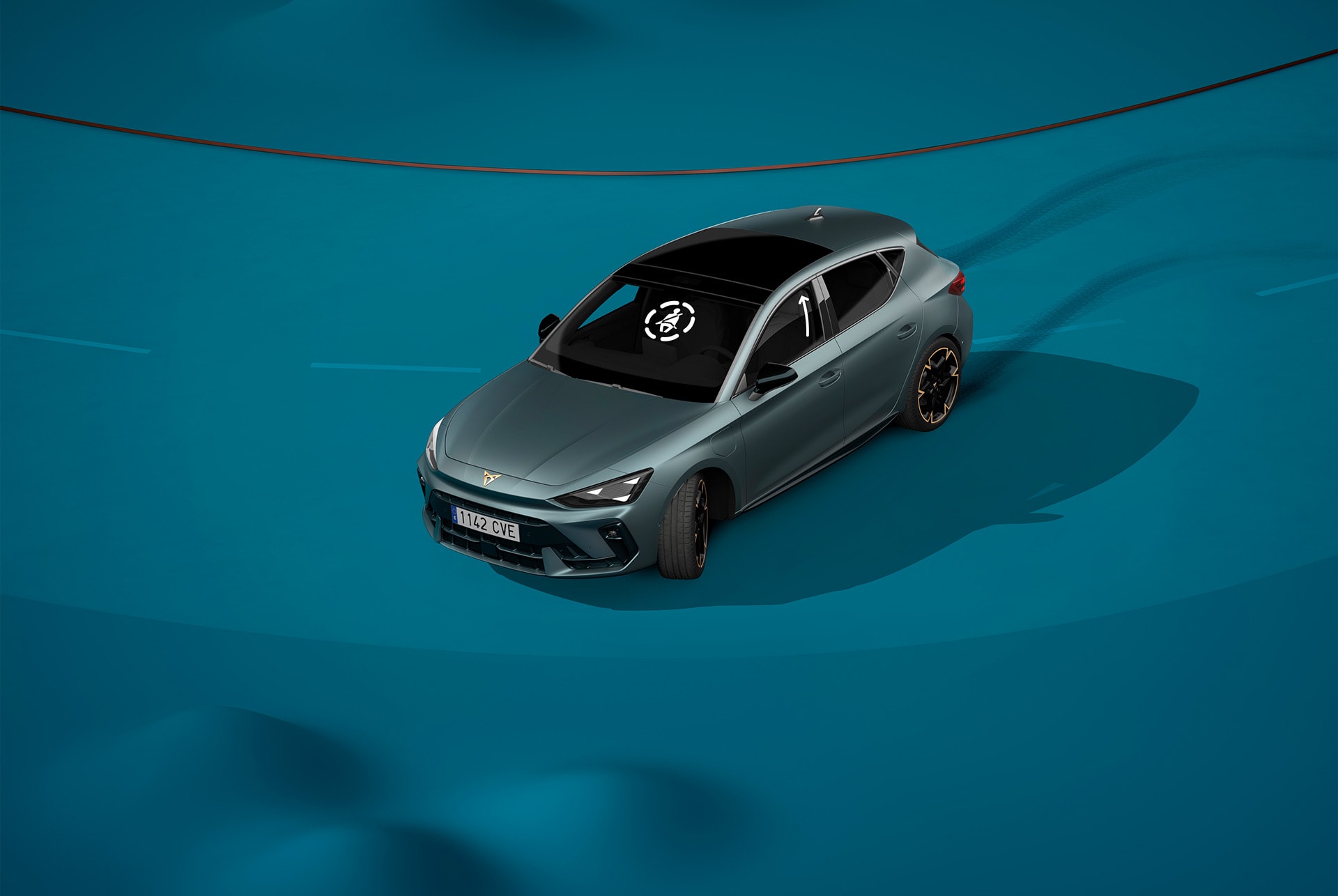 New CUPRA Leon with pre-crash assist function.