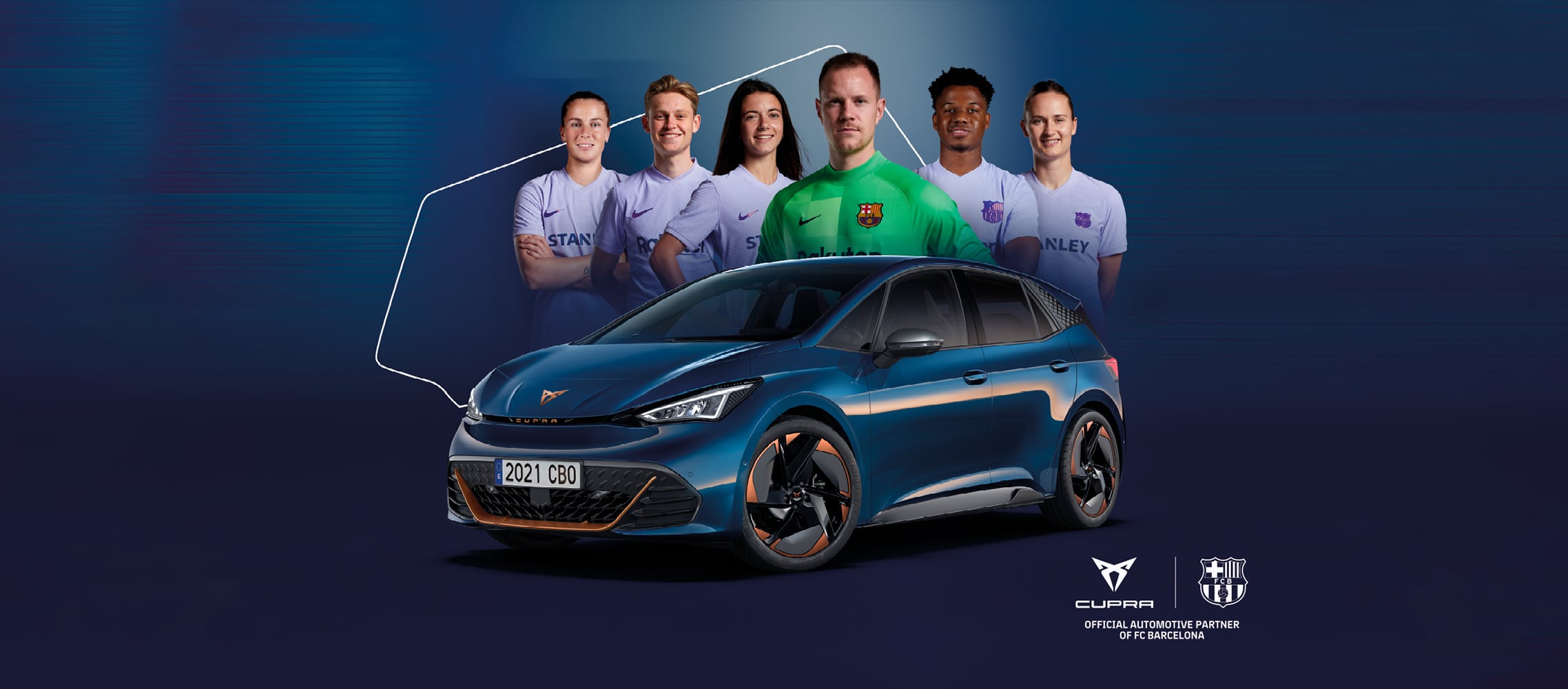 CUPRA Formentor official car of fc barcelona